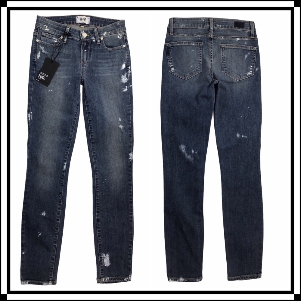 Paige - NWT Kirsten Distressed *Rare* Verdugo Ankle Skinny - 24